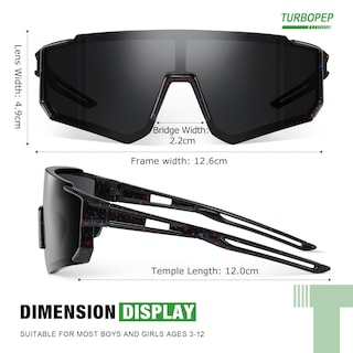Foto 3 | Gafas De Sol Polarizadas Turbopep Para Niños De 3 A 12 Años Paquete De 3 - Venta Internacional.