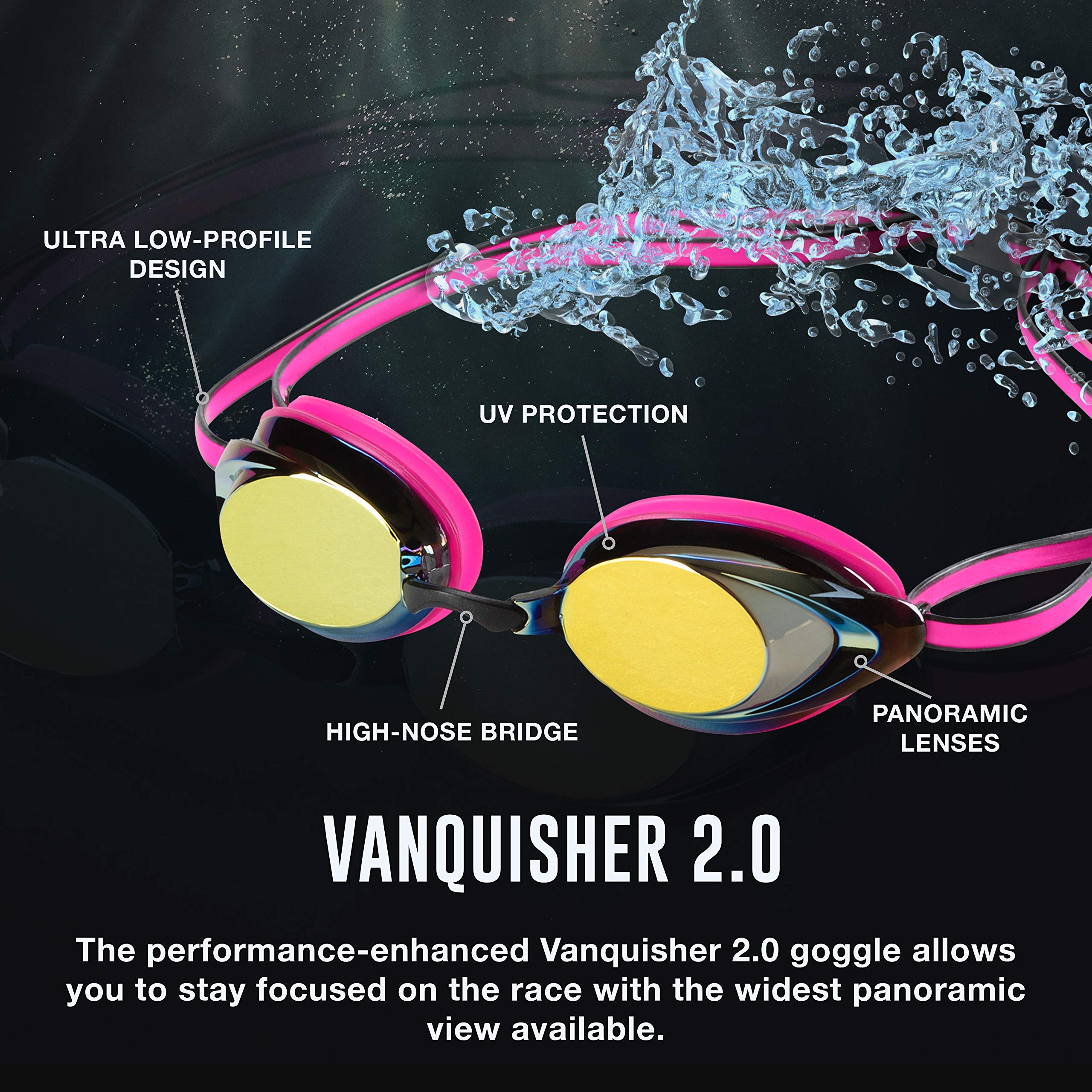 Foto 8 pulgar | Gafas De Natación Speedo Mirrored Vanquisher 2.0 Para Mujer - Venta Internacional.