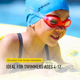 Foto 6 | Gafas De Natación Finis H2 Performance Para Niños De 3 A 6 Años Antivaho Color Rosa Y Aguamarina - Venta Internaci