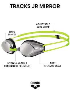 Foto 2 | Gafas De Natación Arena Tracks Unisex Imprescindibles Para Jóvenes - Venta Internacional.