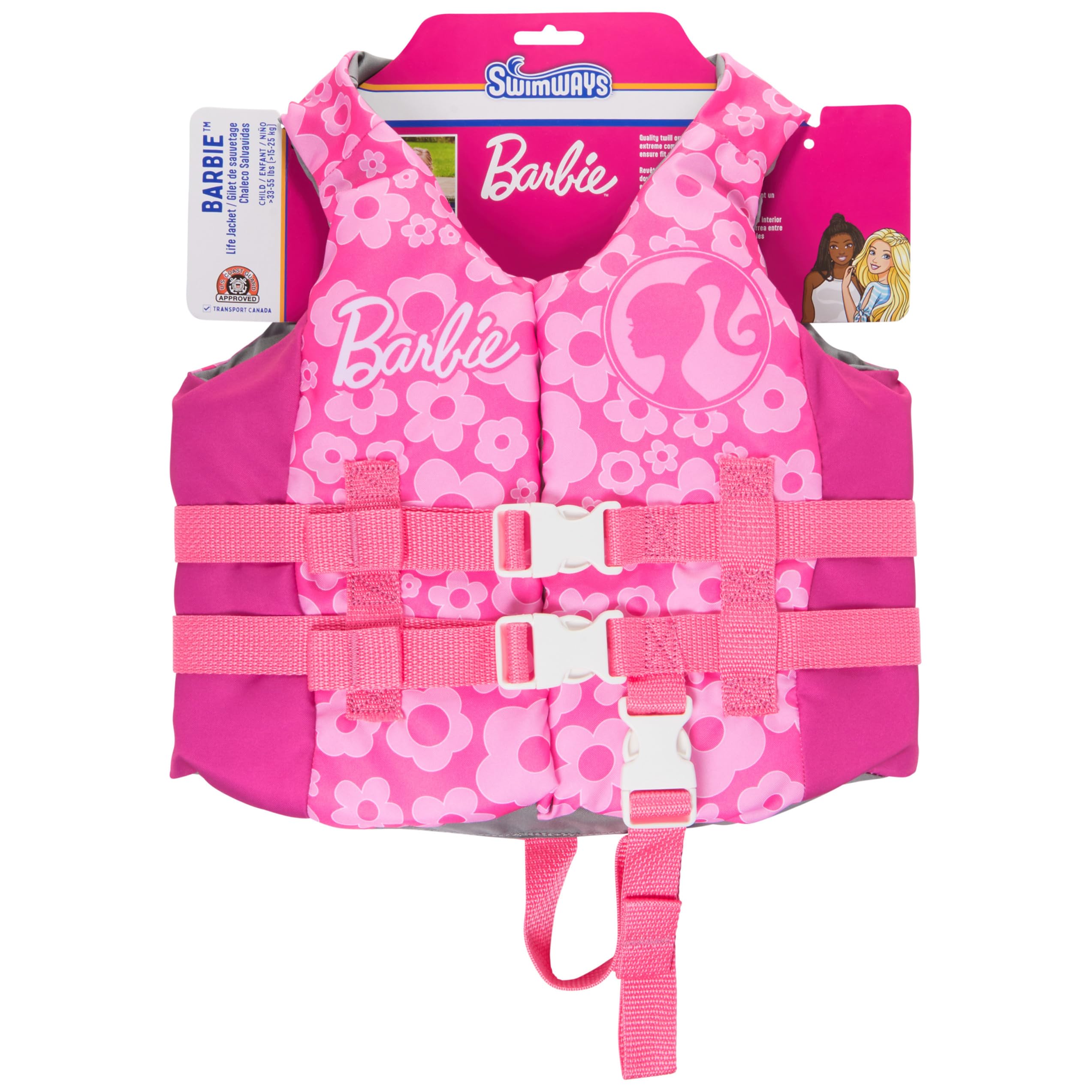 Foto 2 pulgar | Chaleco Salvavidas Swimways Barbie para Niña- Venta Internacional