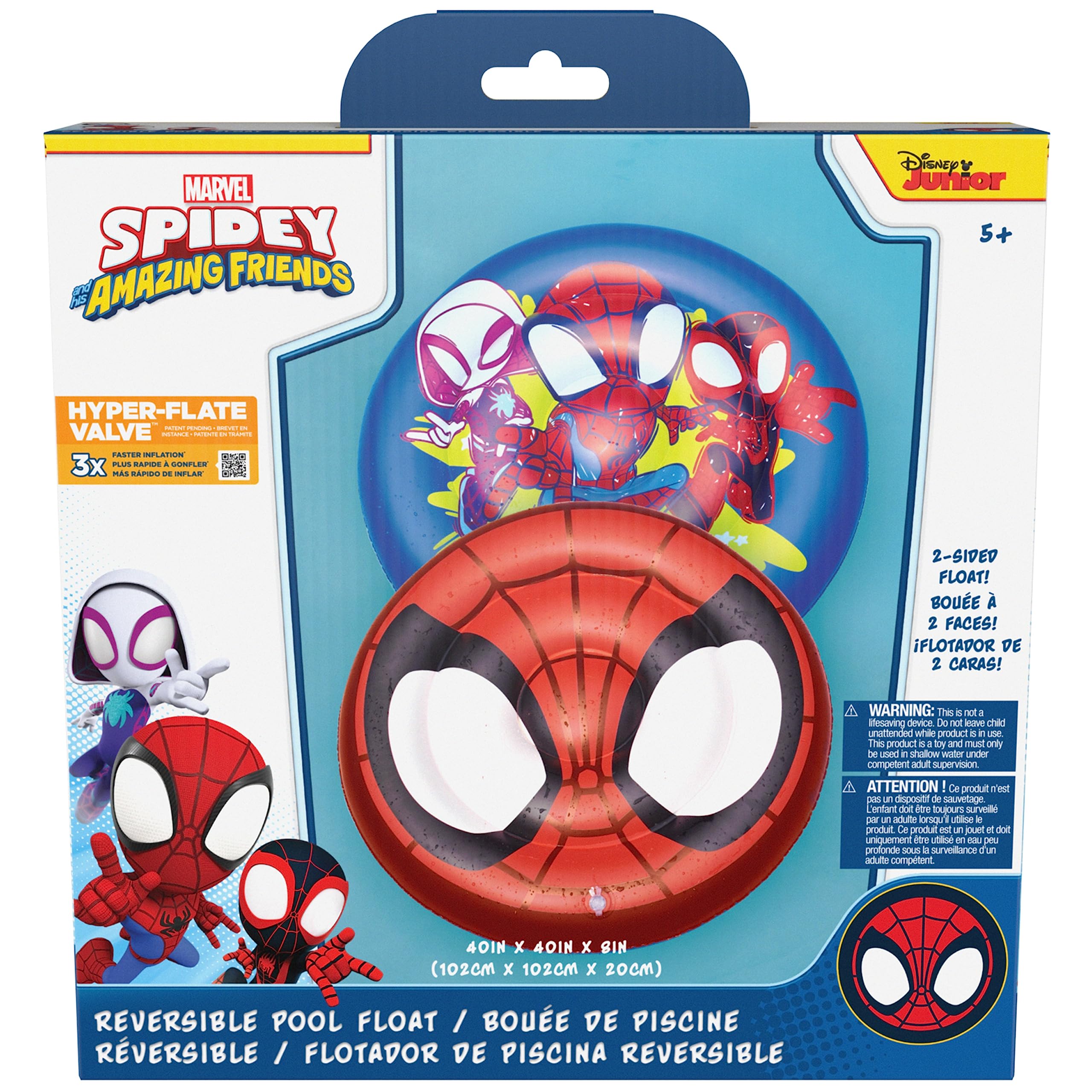 Foto 8 pulgar | Bote Reversible Pool Float Swimways Marvel Spidey Para Niños Mayores De 5 Años - Venta Internacional.