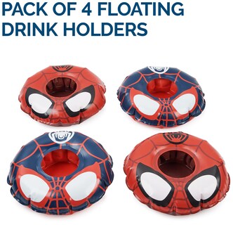 Foto 2 | Soportes Flotantes Para Bebidas Swimways Marvel Spidey, Paquete De 4 - Venta Internacional.