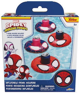 Foto 4 | Soportes Flotantes Para Bebidas Swimways Marvel Spidey, Paquete De 4 - Venta Internacional.