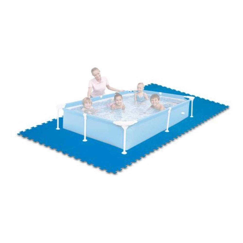 Foto 4 pulgar | Tapete Protector de Piso para Alberca Intex 29081 color Azul 50x50 cm 8 Piezas
