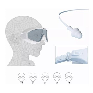 Foto 4 | Gafas y Gorra a Prueba de Fugas Eo Safe Imports Esi-7428 color Blanco
