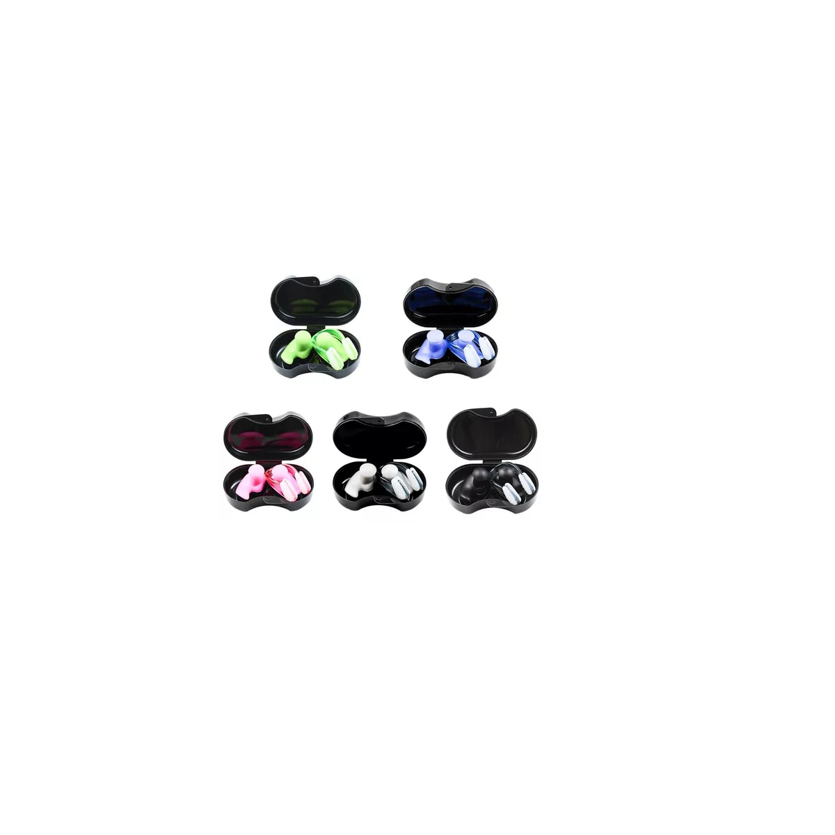 5 Pares Tapones Oidos Natación Y 5 Clips De Nariz Silicona Eo Safe Imports Esi-14072 Multicolor $449