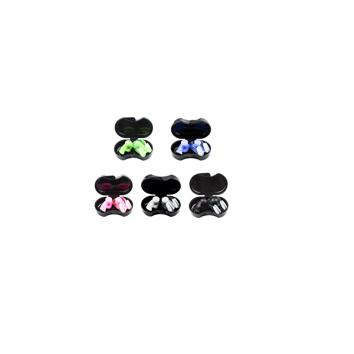 Foto 1 | 5 Pares Tapones Oidos Natación Y 5 Clips De Nariz Silicona Eo Safe Imports Esi-14072 Multicolor