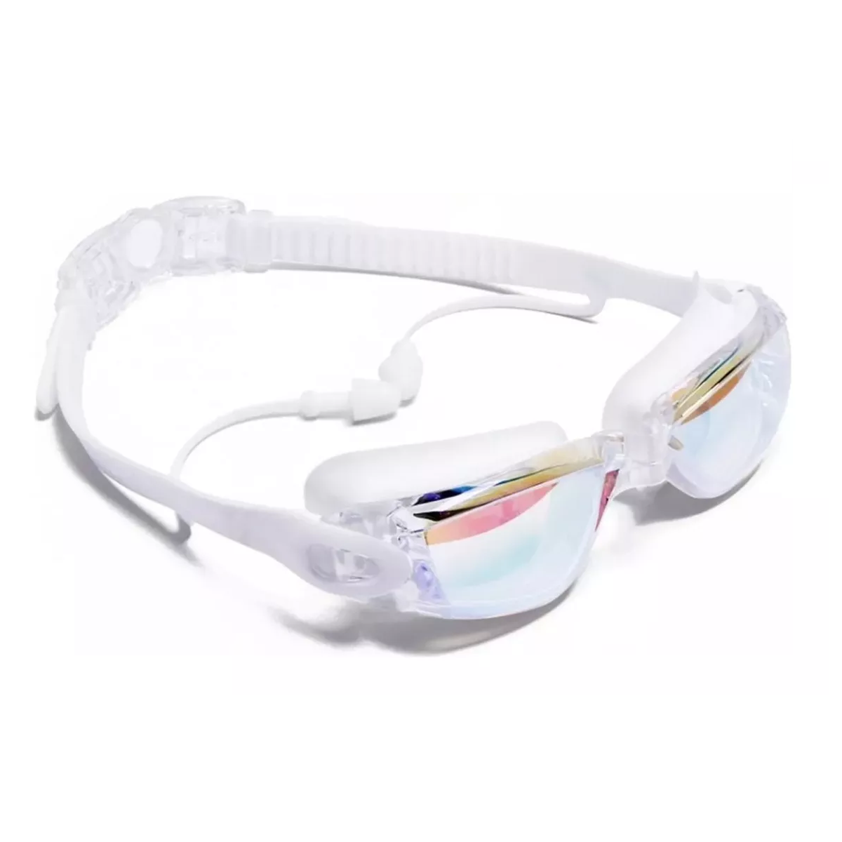 Foto 2 pulgar | Set Natación, Gogles+gorra+clip Nariz+tapones+bolsa Eo Safe Imports Esi-14073 Blanco