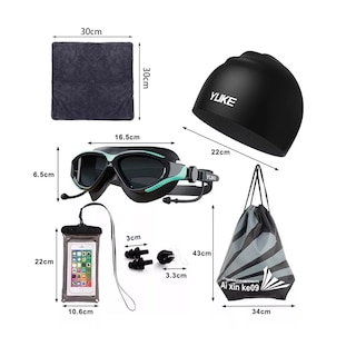 Foto 2 | Kit Goggles Natacion 8piezas Eo Safe Imports Esi-14078 Verde Oscuro