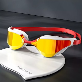 Foto 2 | Kit De Gafas Natación Gorro Tapones Clip Protección Uv Eo Safe Imports Esi-14080 Rojo