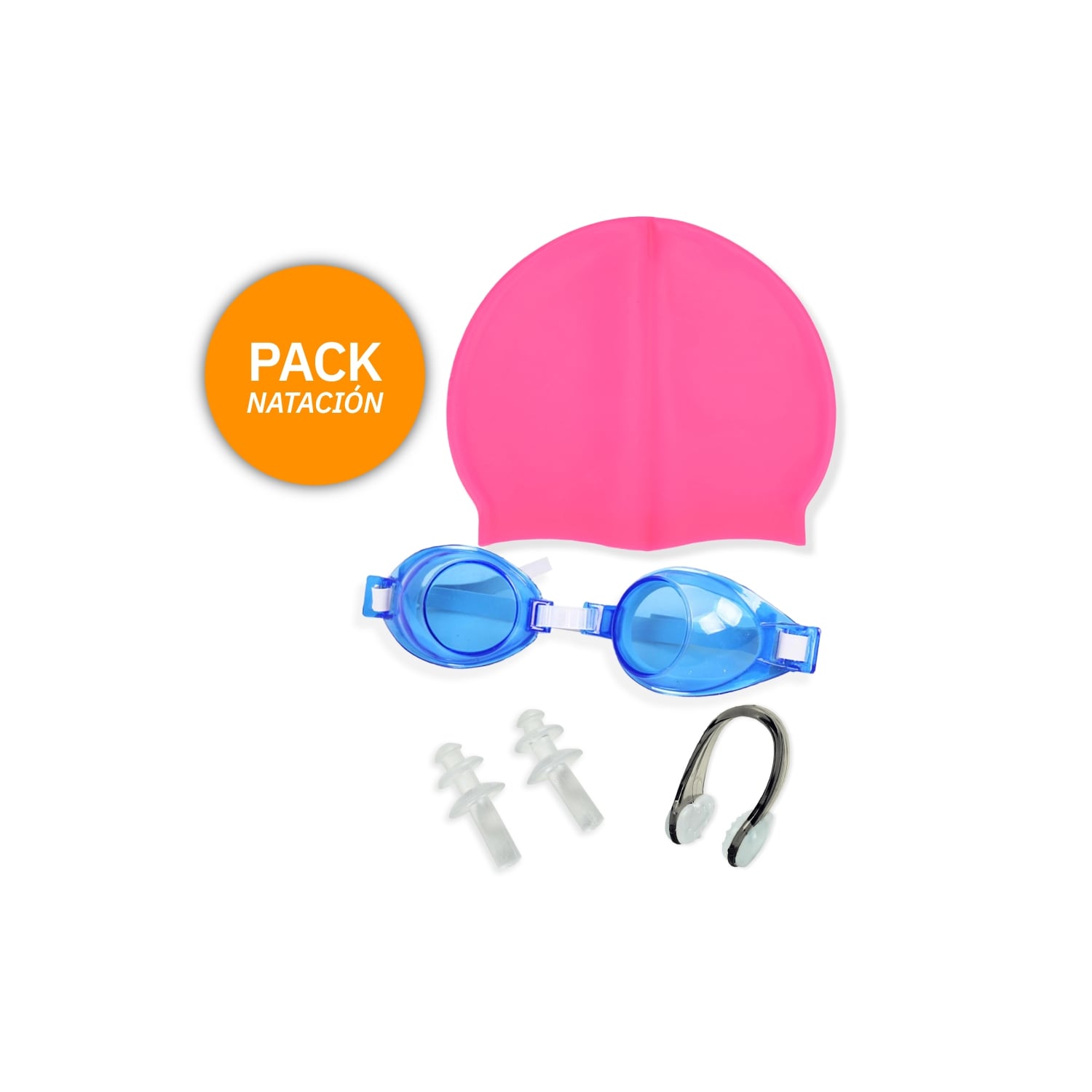 Paquete De Natación, Gorra, Tapones Para Los Oídos, Pinza Nasal - Venta Internacional. $711