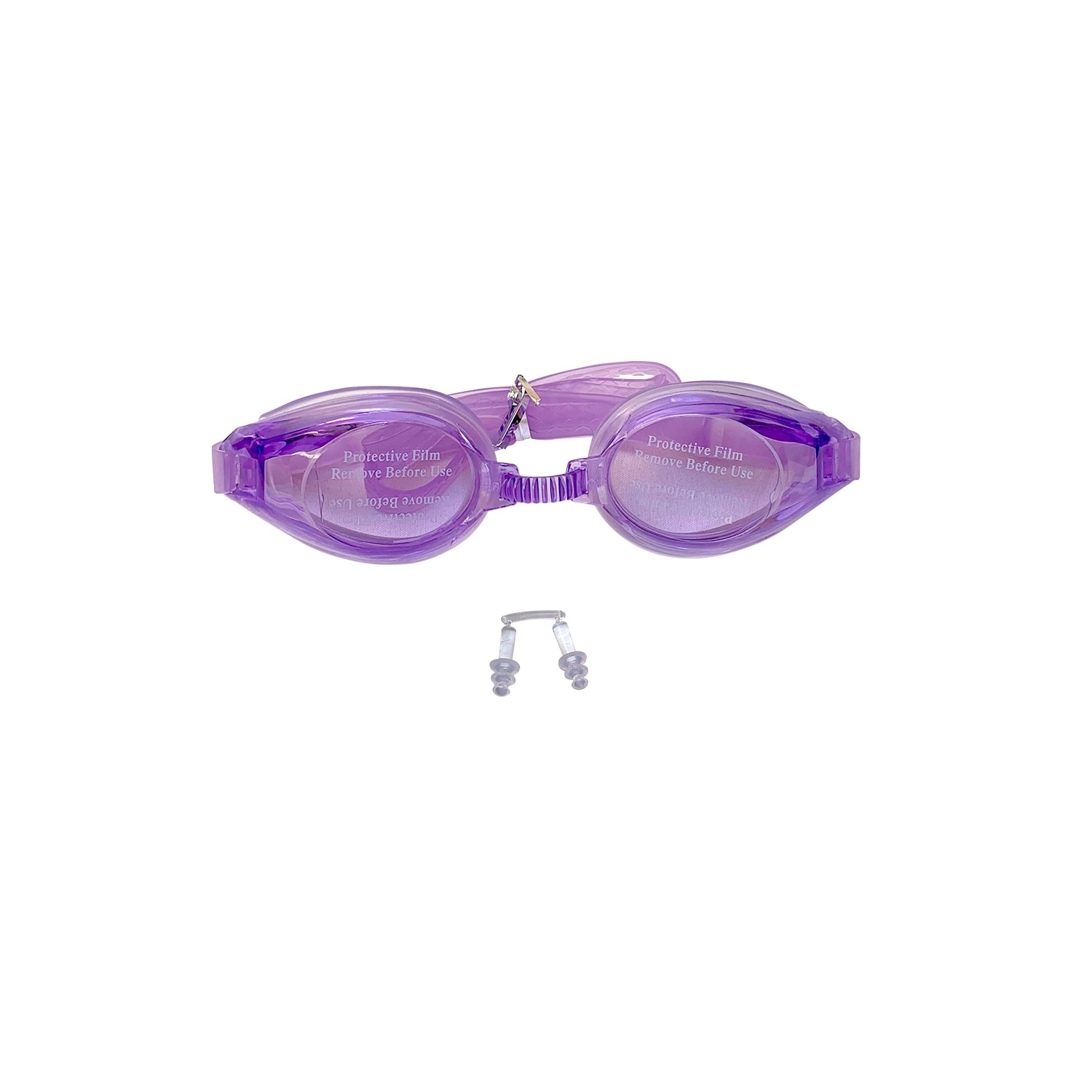 Gafas De Natación Unisex Para Piscina Con Tapones Para Los Oídos, Color Morado - Venta Internacional. $683