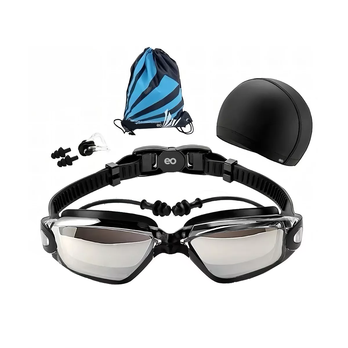 Foto 1 | Kit de Natación Eo Safe Imports ESI-7427-1 Negro 5 Piezas