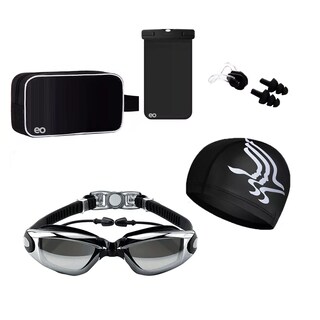 Foto 1 | Kit de Gafas de Natación Recubrimiento Eo Safe Imports Esi-7421-1 Negro 6 piezas