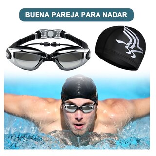 Foto 2 | Kit de Gafas de Natación Recubrimiento Eo Safe Imports Esi-7421-1 Negro 6 piezas