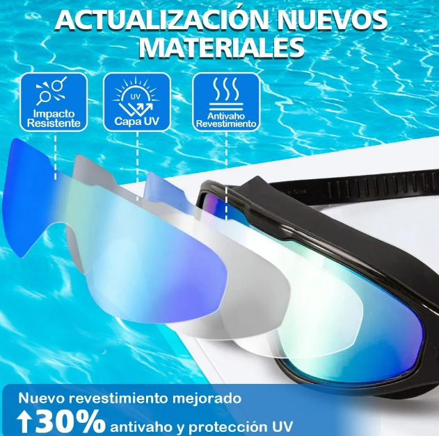 Foto 3 pulgar | Kit De Natación Xtellar Premium 2pz: Goggles Uv-protect, Antivaho & Sin Fugas