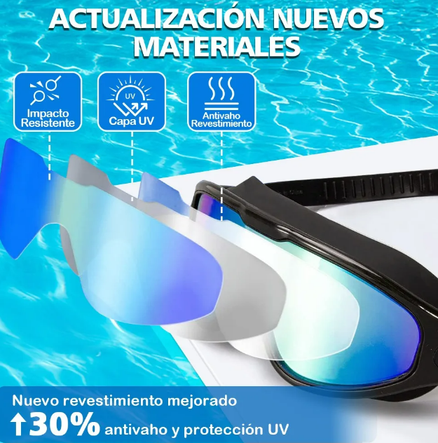 Foto 3 pulgar | Xtellar Kit De Lujo Para Natación: Pack De 2 Gafas Antiniebla Con Protección Uv - Ideales Para Experiencias Subacuáti