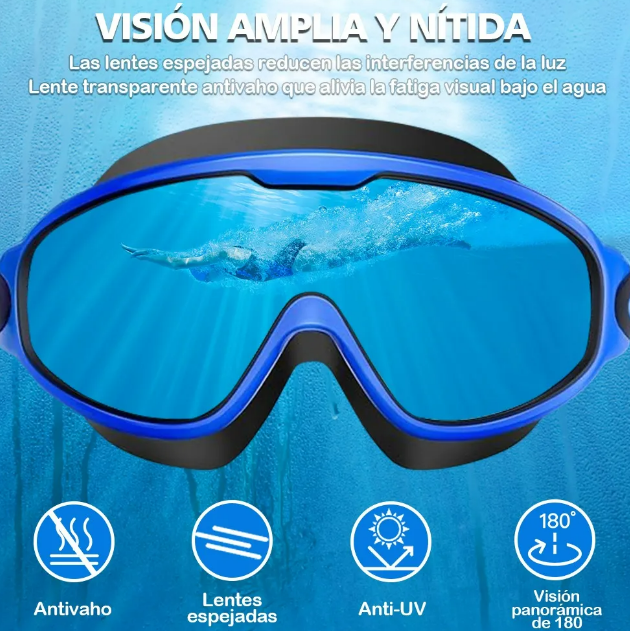 Foto 4 pulgar | Xtellar Kit De Lujo Para Natación: Pack De 2 Gafas Antiniebla Con Protección Uv - Ideales Para Experiencias Subacuáti