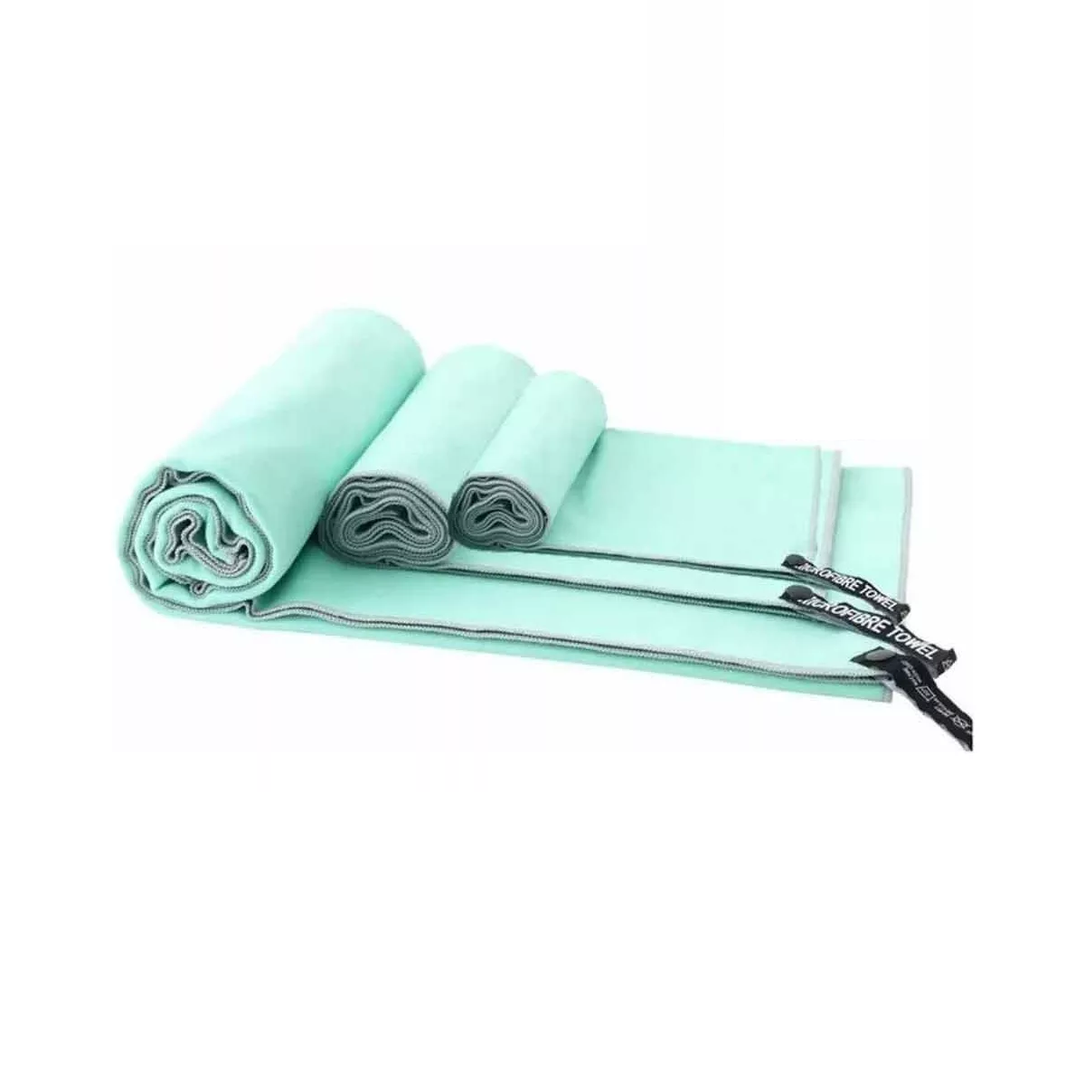 Foto 2 pulgar | Toalla de Microfibra Secado Rápido Set 3pz Eo Safe Imports Esi-8490 color Verde