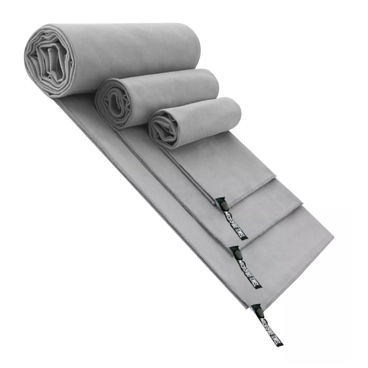 Foto 2 pulgar | Toalla de Microfibra Secado Rápido Set 3pz Eo Safe Imports color Gris