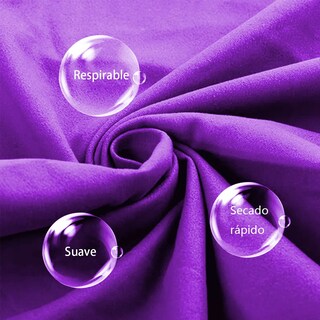 Foto 2 | Toalla de Microfibra Secado Rápido Set 3pz Eo Safe Imports color Purpura