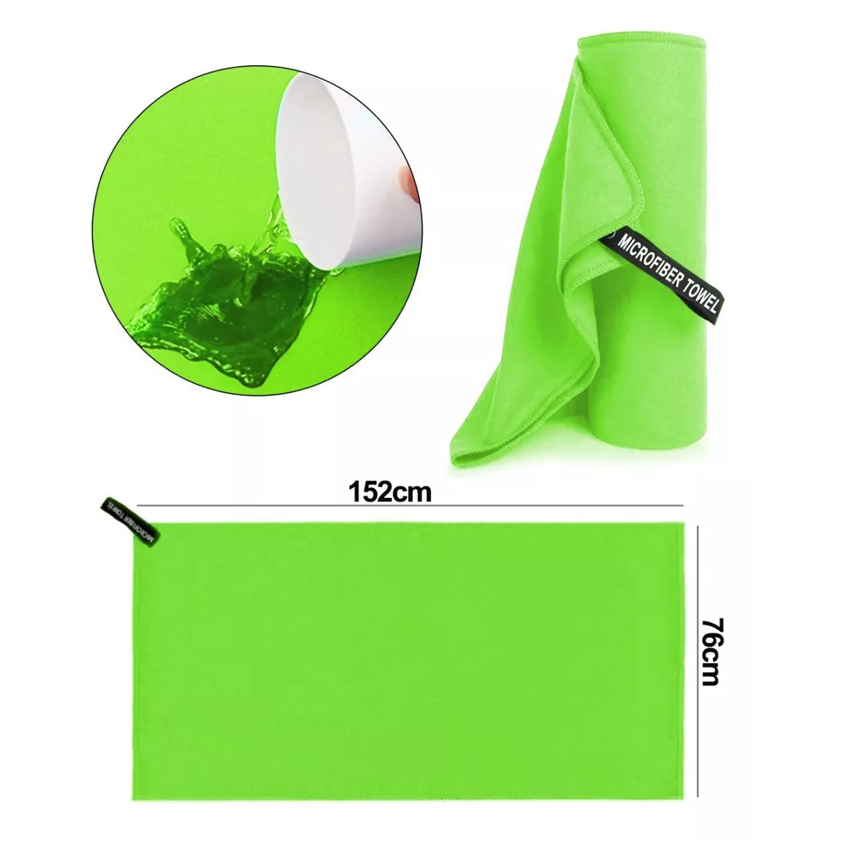 Foto 4 pulgar | Toalla Eo Safe Imports Esi12179 Verde