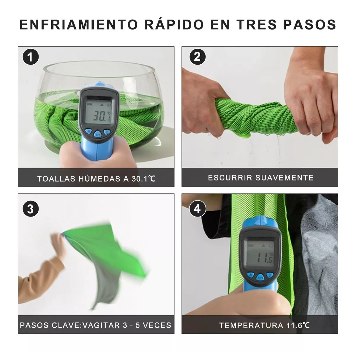 Foto 4 pulgar | Toalla Eo Safe Imports Esi12181 Multicolor 6 Piezas