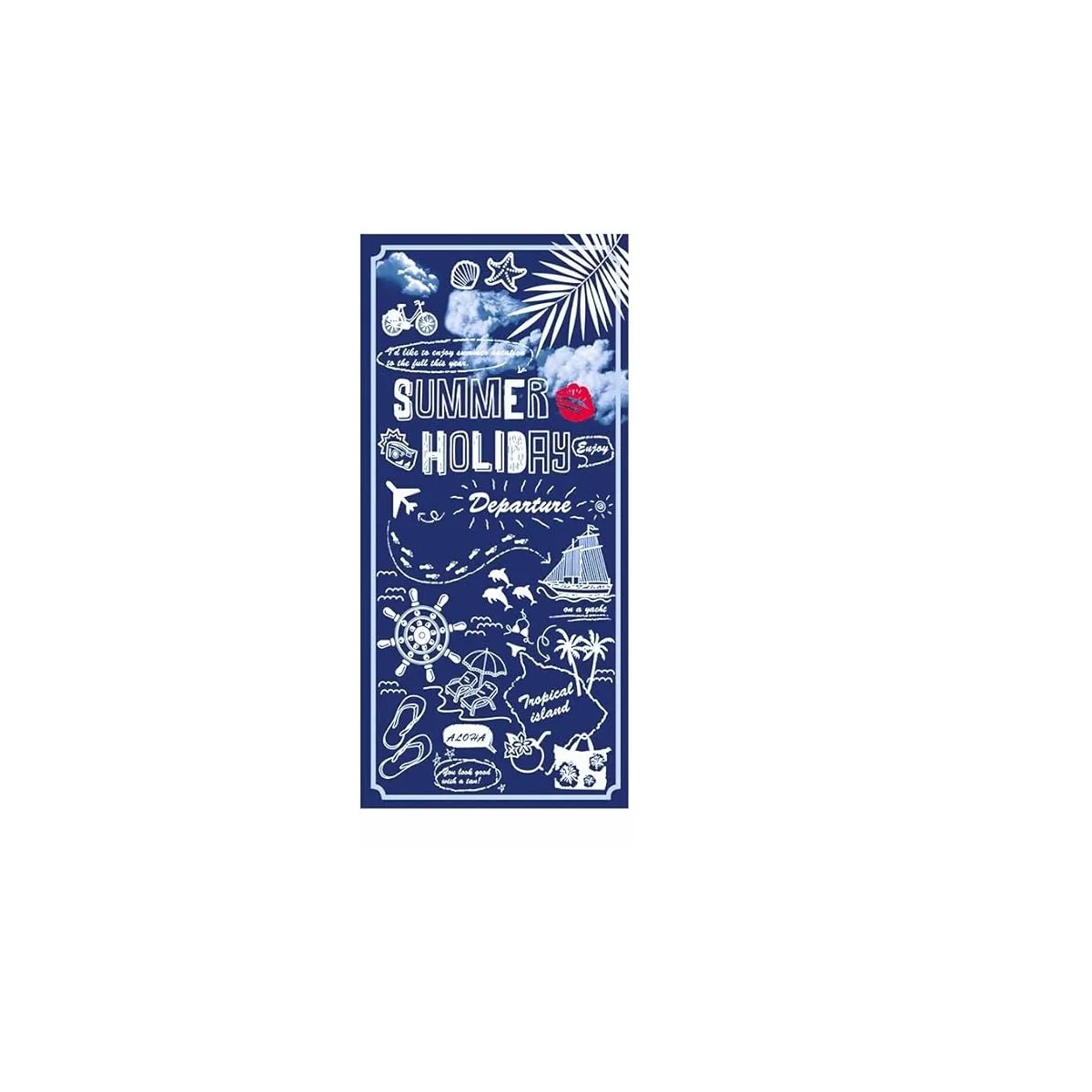 Toalla Microfibra Natación Gym Playa Deportiva 150 X 70cm Eo Safe Imports Esi-14068 Azul $419