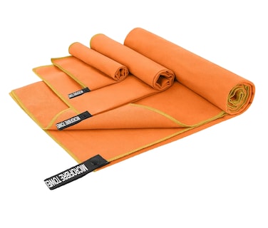 Foto 1 | Toalla De Baño O Viaje De Microfibra De Secado Rápido Lonk 3 Pcs Naranja