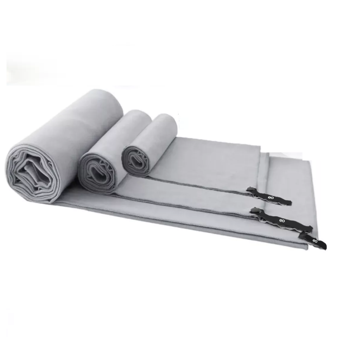 Foto 1 | Toalla Microfibra Secado Rápido 3 Piezas Eo Safe Imports Esi-7755-1 Gris