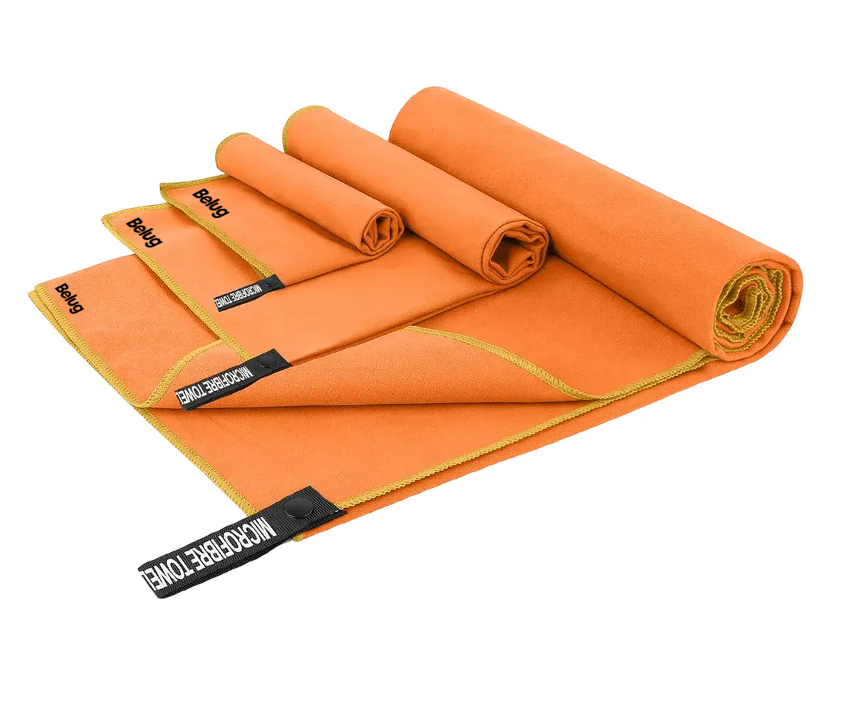 Foto 2 pulgar | Toalla De Baño O Viaje De Microfibra De Secado Rápido Belug  Lonk 3 Pcs Naranja