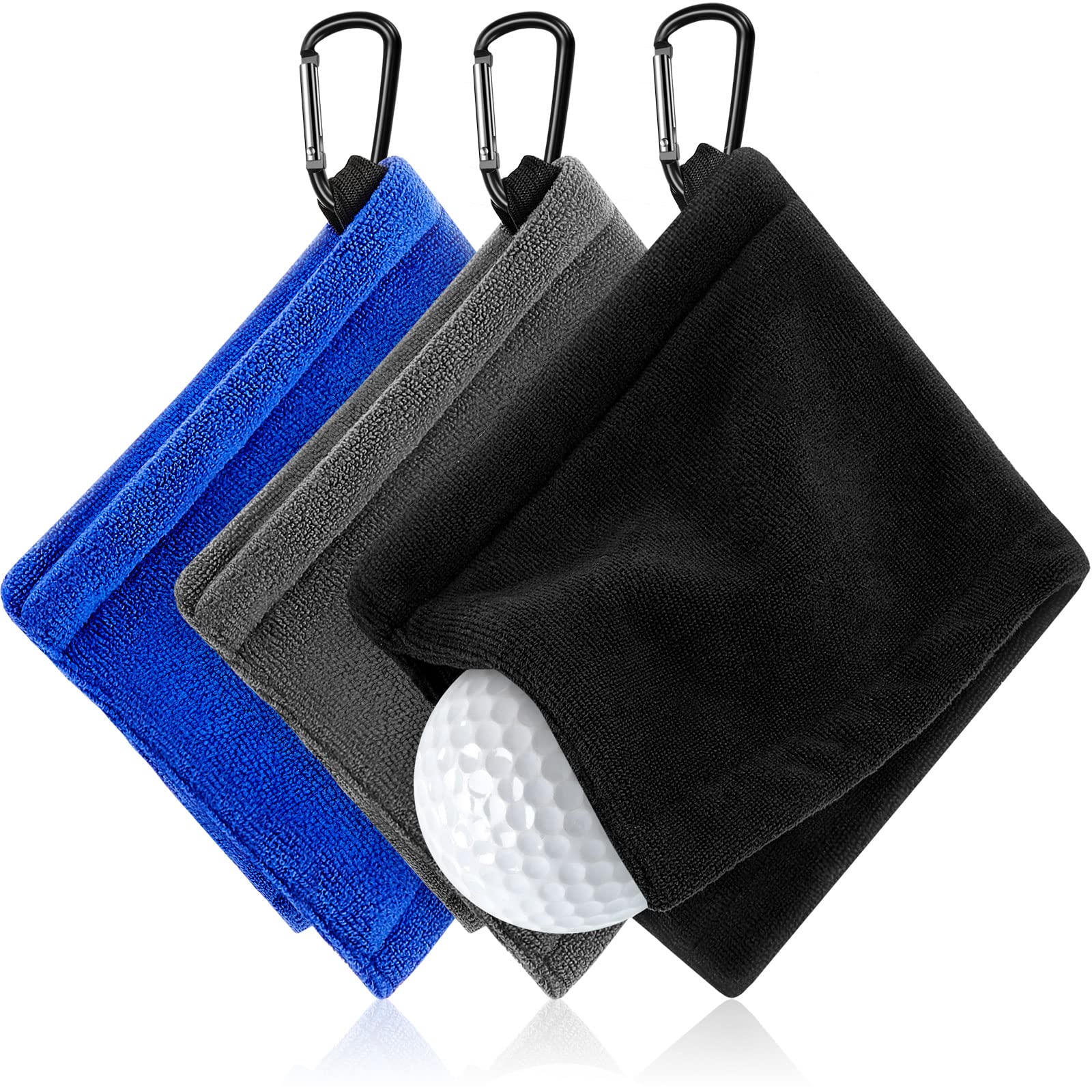 Foto 2 pulgar | Toalla Para Pelotas De Golf Flutesan, 14 X 14 Cm, Con Clip De Microfibra, 3 Unidades - Venta Internacional.