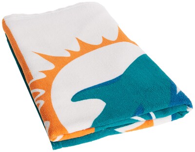 Foto 2 | Toalla De Playa Northwest Nfl Miami Dolphins, Algodón, 30 X 60 Cm - Venta Internacional.