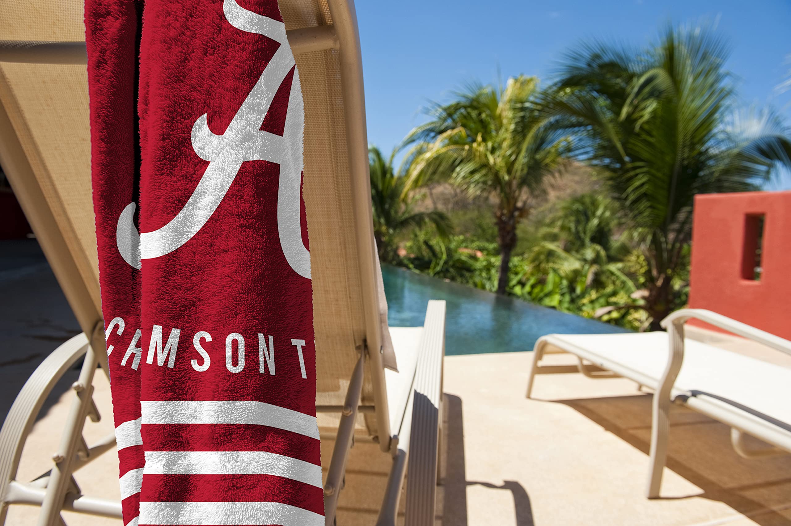 Foto 3 pulgar | Toalla De Playa Northwest Ncaa Alabama Crimson Tide 30 X 60 Cm - Venta Internacional.