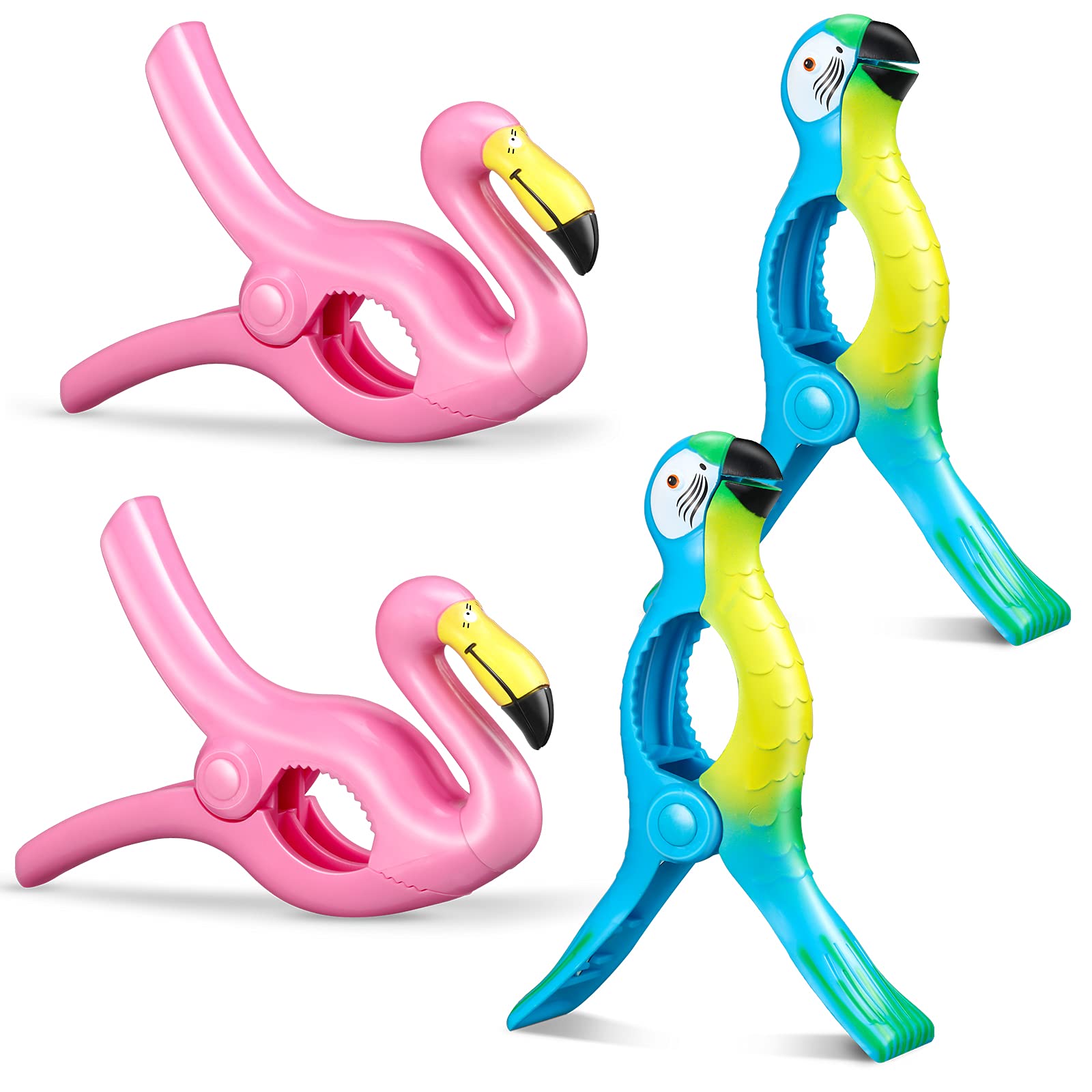 Foto 2 pulgar | Pinzas Para Toallas De Playa Waydress, Tamaño Gigante, Para Sillas, 4 Piezas - Venta Internacional.