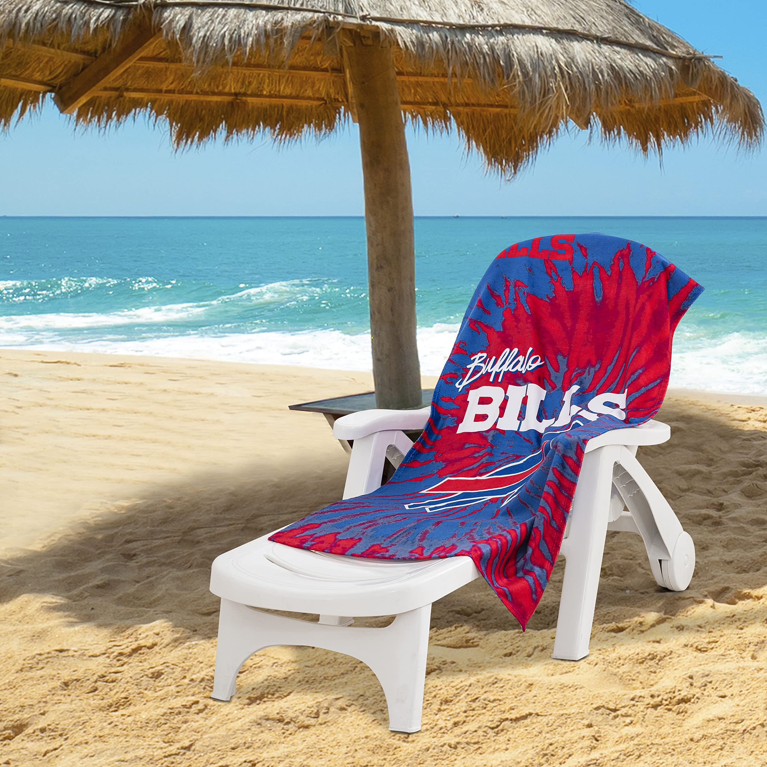 Foto 7 pulgar | Toalla De Playa Northwest Nfl Buffalo Bills, Psicodélica Para Adultos, Unisex - Venta Internacional.