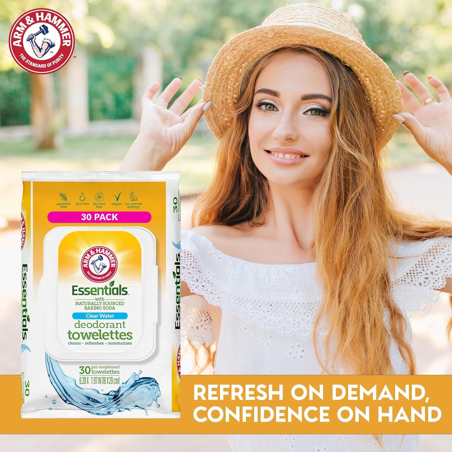 Foto 3 pulgar | Toallitas Desodorantes Body Wipes Arm & Hammer  90 Hojas - Venta Internacional.