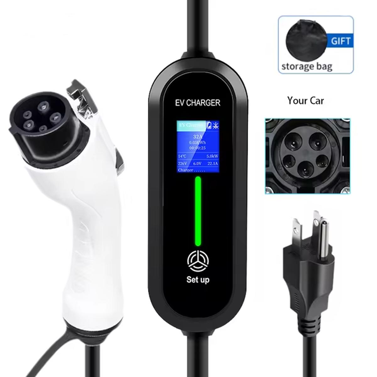 Foto 4 pulgar | Cargador Auto Eléctrico  Mxeov-001  1pza  Type 1  Blanco
