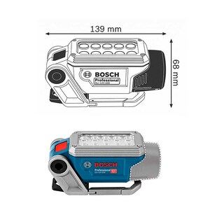 Foto 4 | Lampara Taller Recargable Bosch 12v 10 Led 330 Lm Base Magnetica (gli 12v -330)