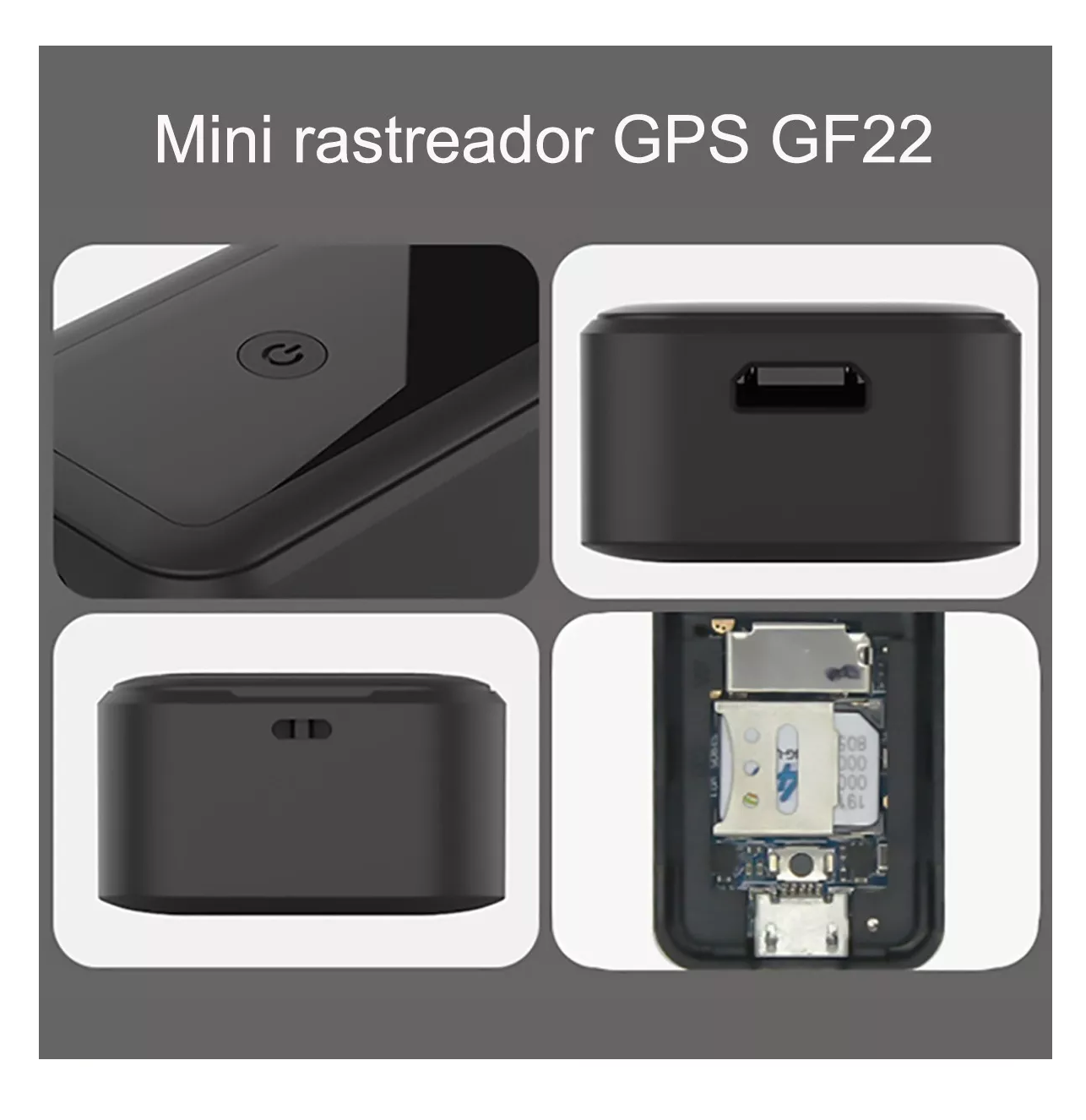 Foto 6 pulgar | Mini Rastreador Gps Navigator Negro