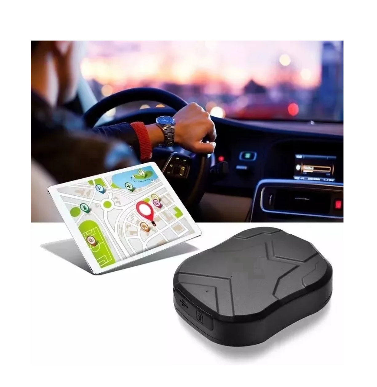 Foto 4 pulgar | Coche Gps Tracker 5000mah Imán Monitor De Voz Negro