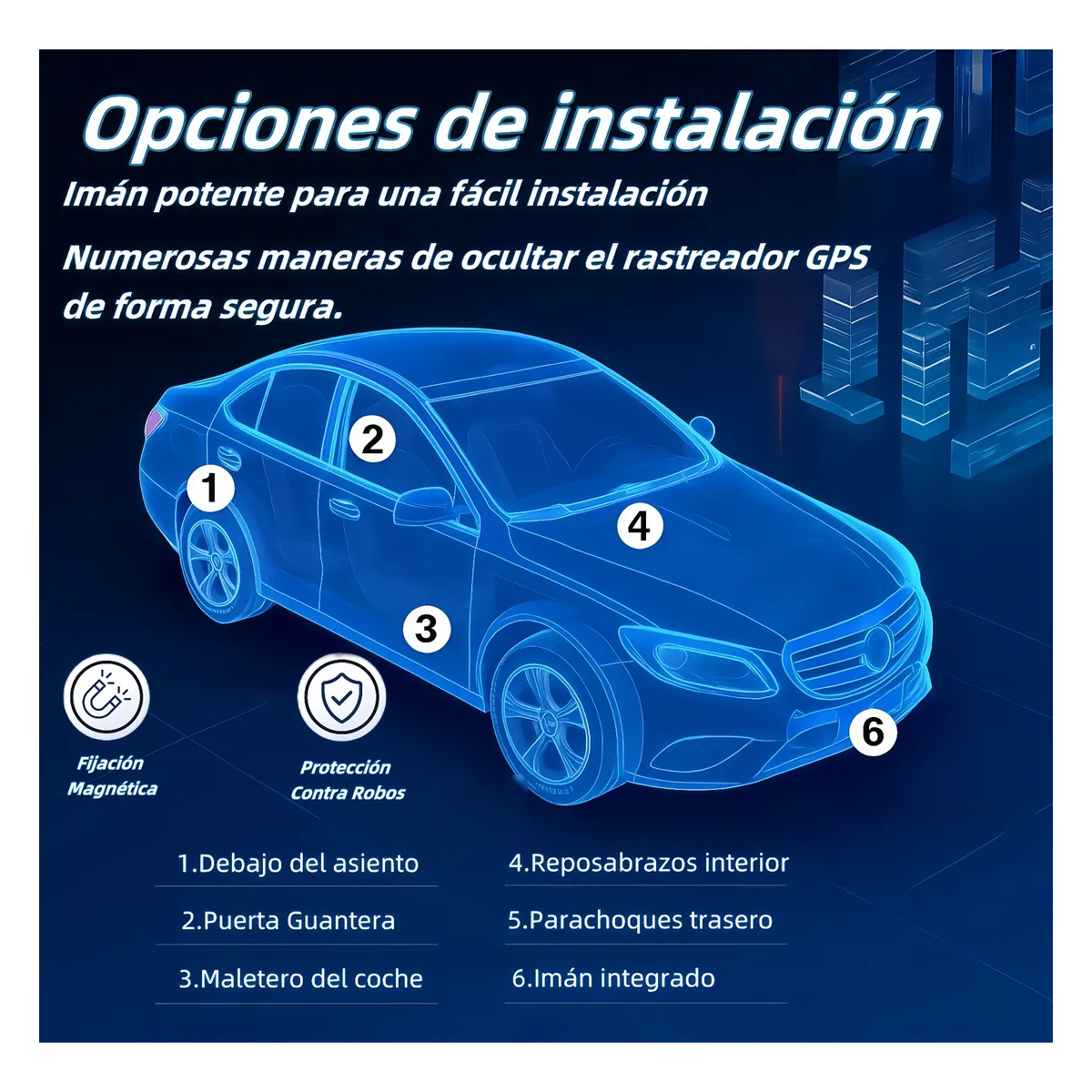 Foto 4 pulgar | Batería De Larga Duración Localizador Rastreador Gps Auto Lab.g Negro