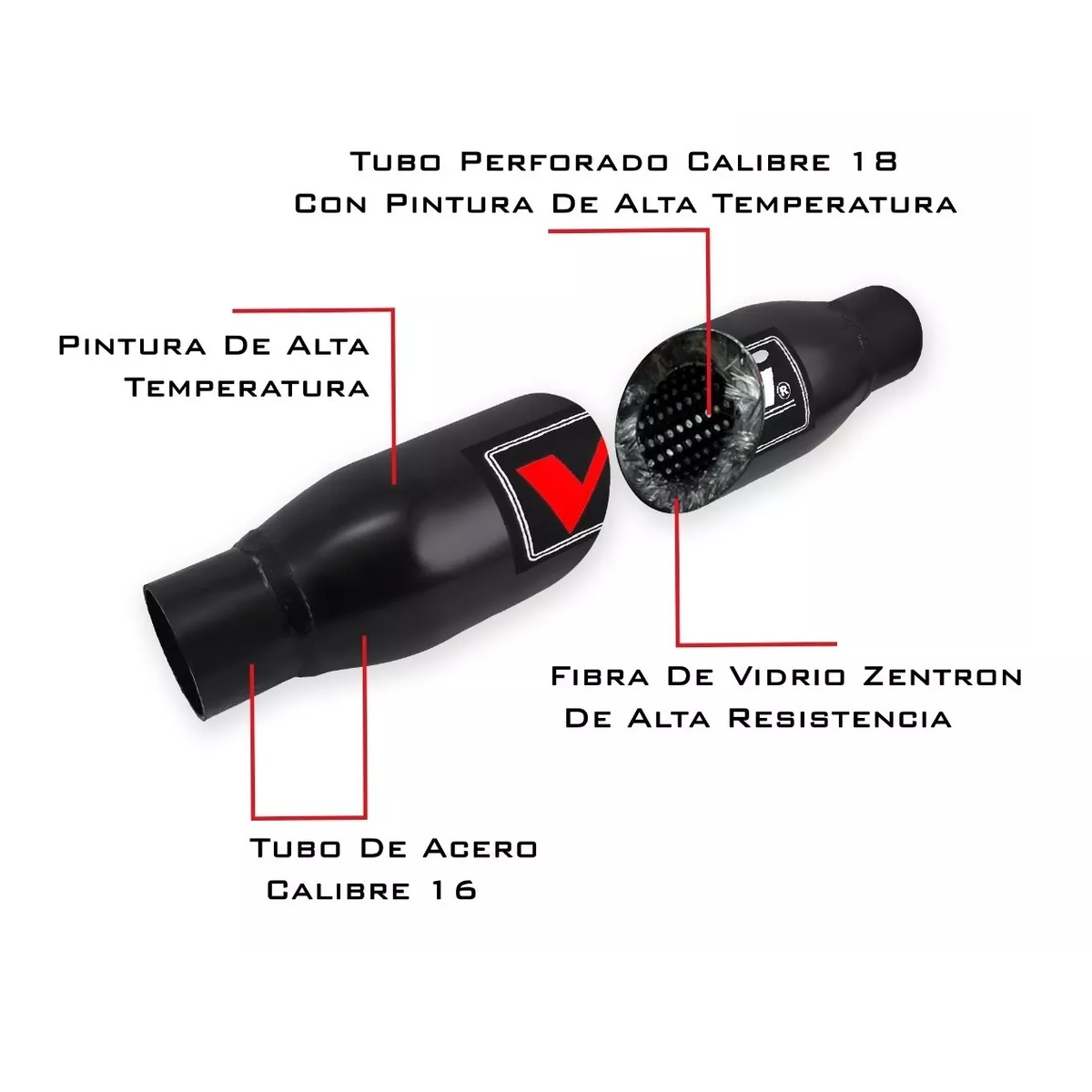 Foto 3 pulgar | Escape Bala Resonador Pre-silenciador Eo Safe Imports  Esi-15760 Negro