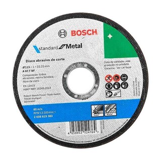 Foto 1 | Disco Bosch 4 1/2 Para Corte Metal A 60t Bf