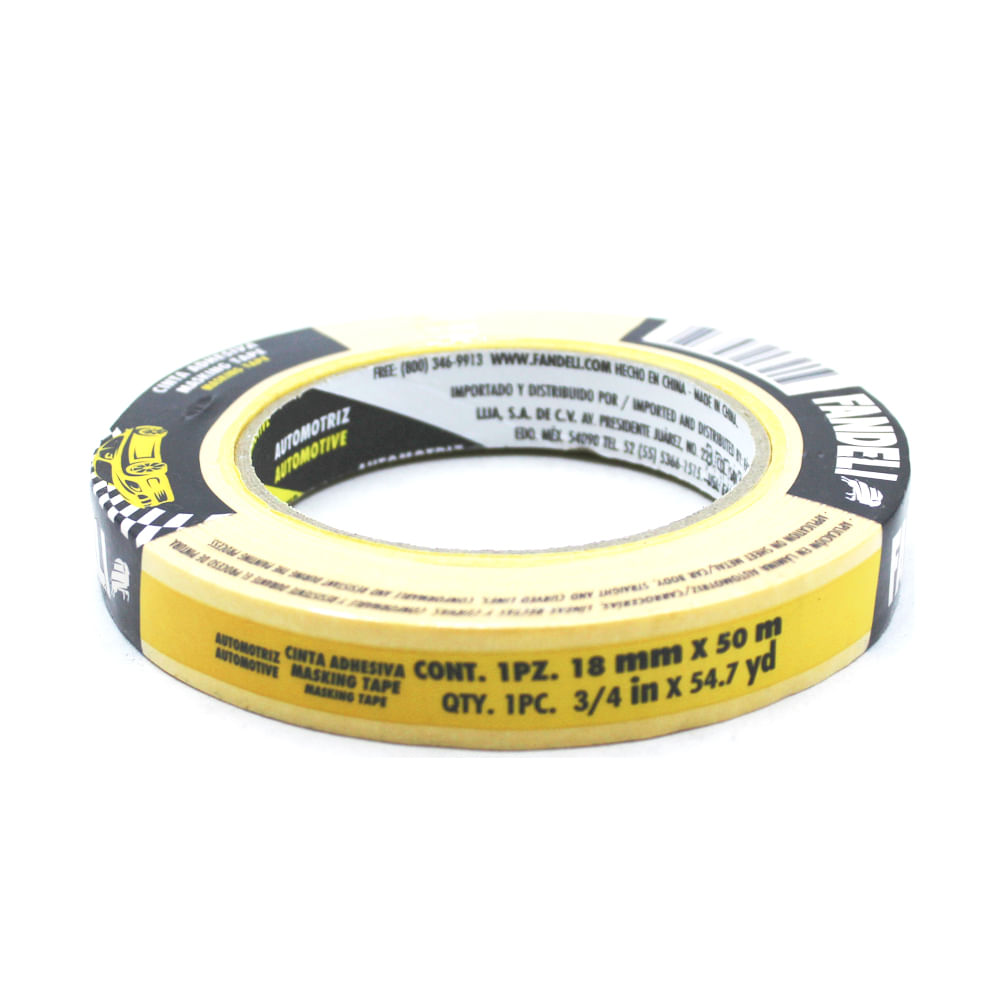 Foto 2 pulgar | Masking Tape Automotriz Fandeli 74835 18mm x 50m