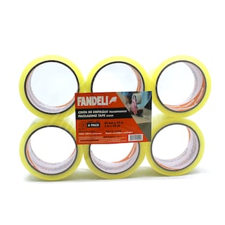 Foto 1 | Cinta de Empaque Fandeli 80110 48mm x 50m 6 Piezas