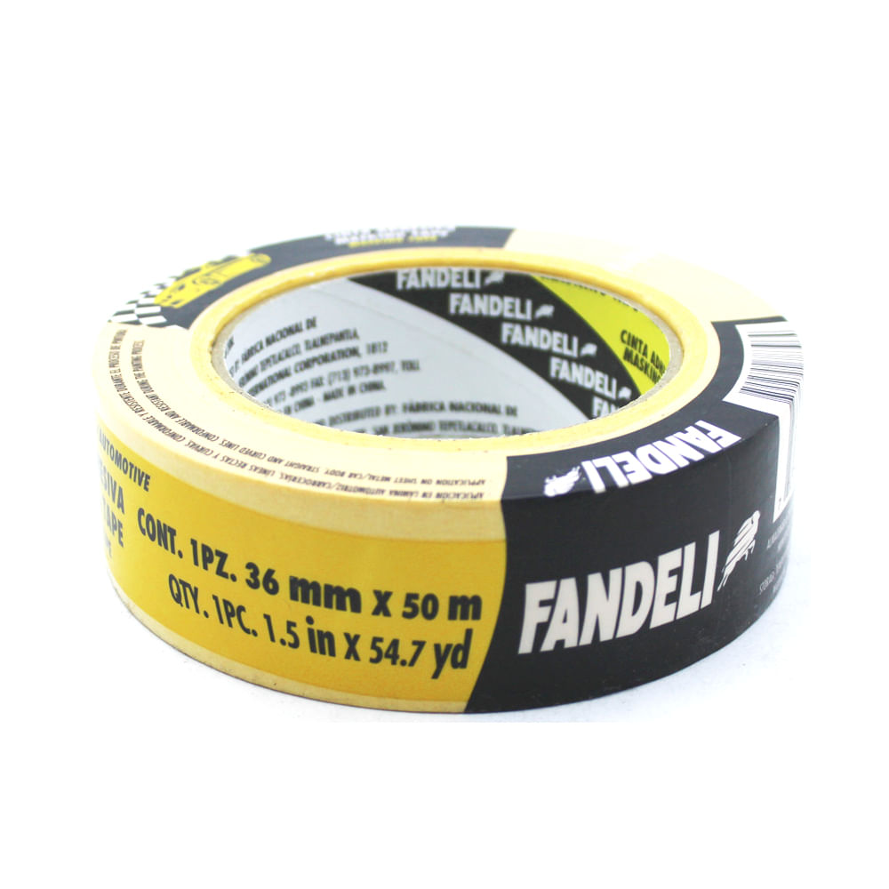 Foto 2 pulgar | Masking Tape Automotriz Fandeli 78396 36mm X 50m (1.1/2 Plg)