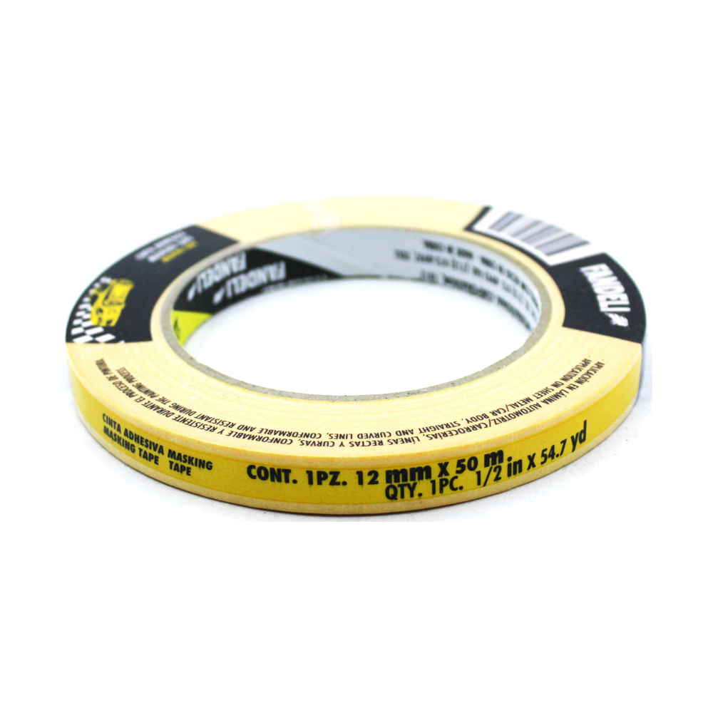 Foto 2 pulgar | Masking Tape Automotriz Fandeli 74834 12mm X 50m 1/2 Plg