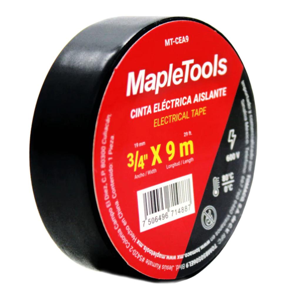 Foto 2 | Cinta Electrica Aislante 3/4'' X 9 Mts 48 Pzas Maple Tools